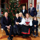 The Royal Family gathered for Christmas photos at the Royal Palace  (Photo: Lise Åserud, Scanpix)